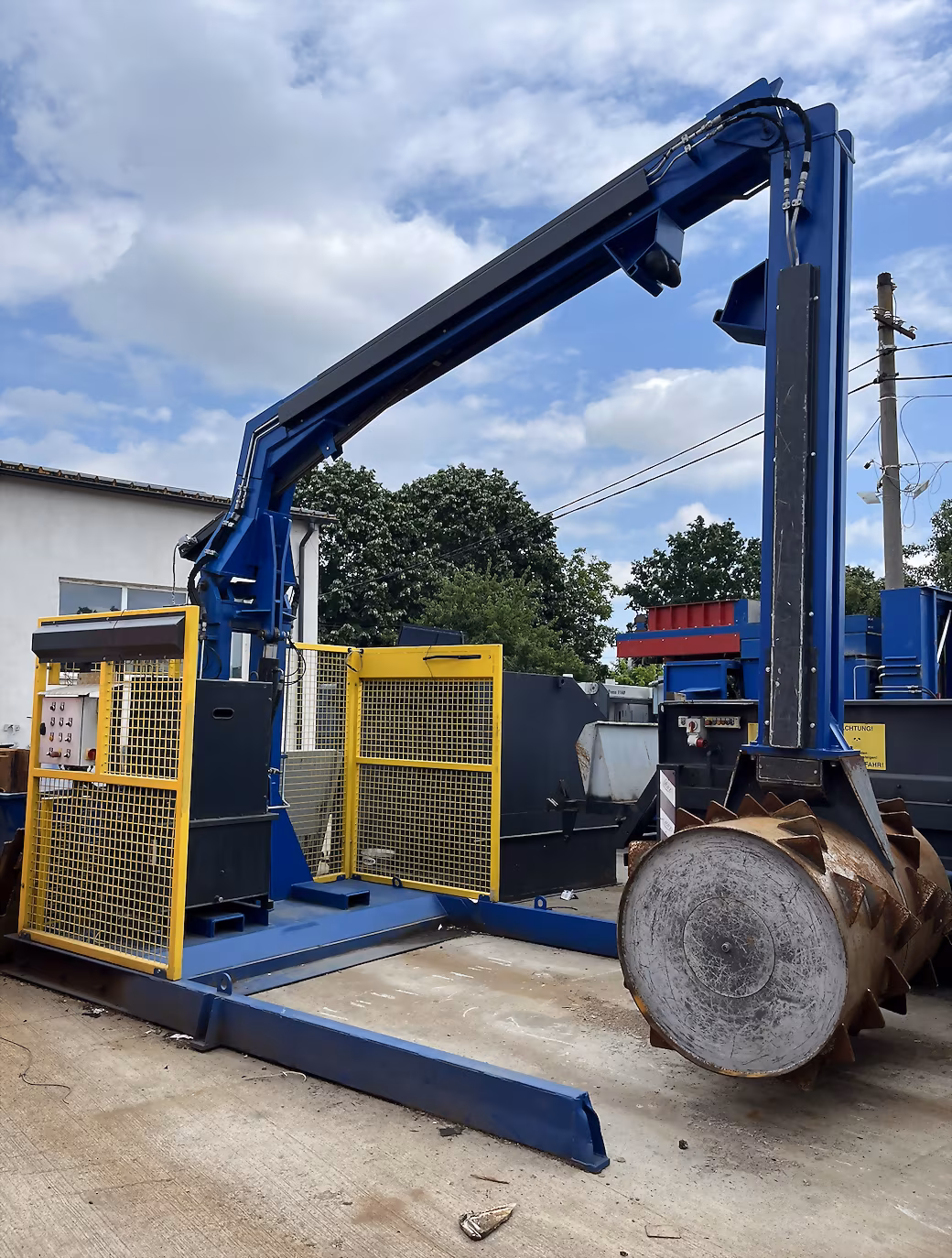 Compactor deșeuri lemn în containere – MBT Prontos